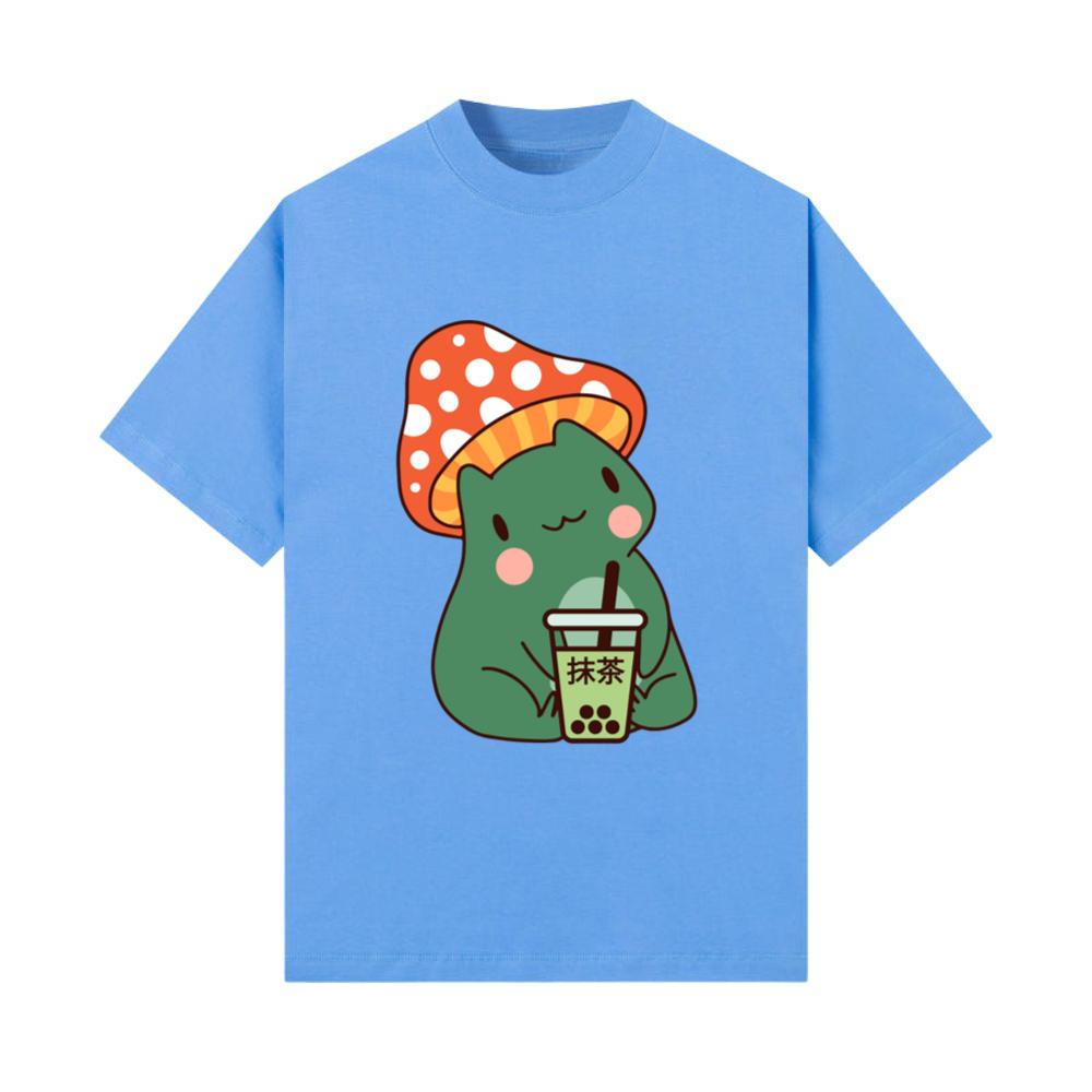 Matcha bubble tea cute kawaii anime frog T-Shirt