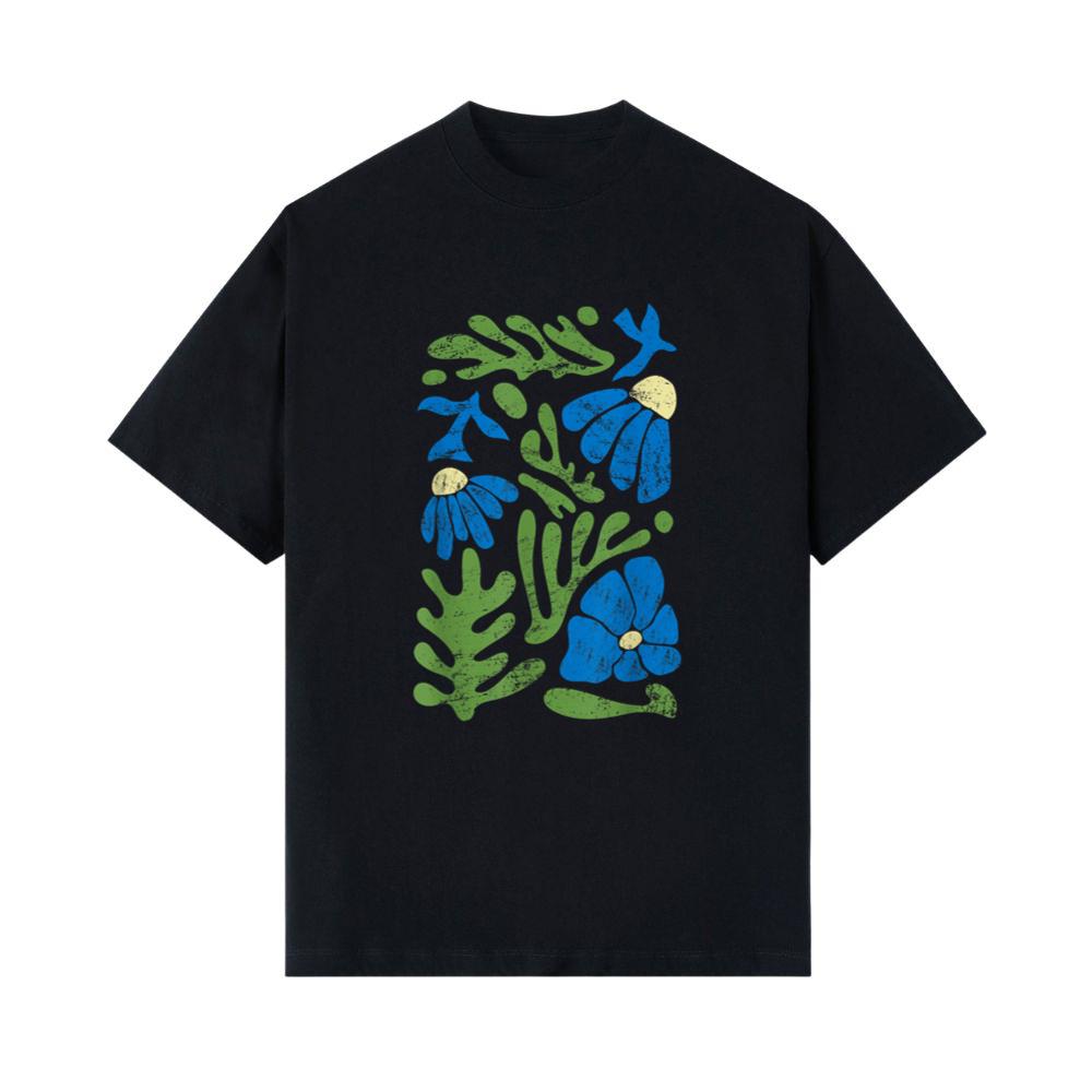 Matisse Abstract Autumn Artificial Flower Aesthetic Paint T-Shirt 