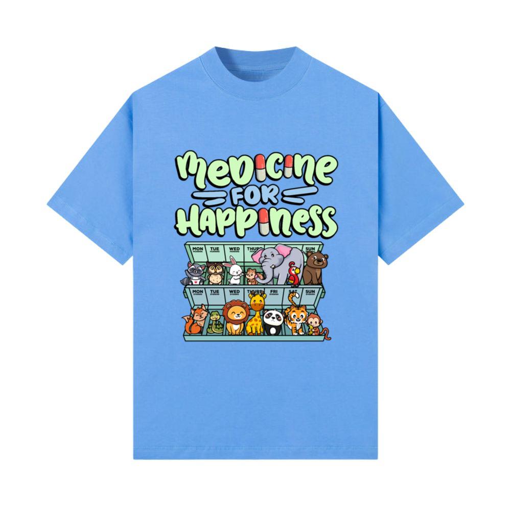 Medicine For Happiness Cute Zoo Wildlife Animals_4 T-Shirt