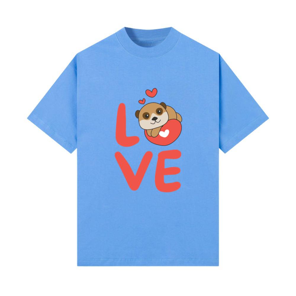 Meerkat For Valentine's Day Cute Animals Hearts T-Shirt