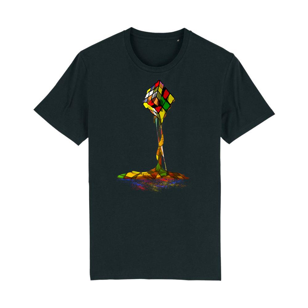 Melting Puzzle Cube Retro Speed Cubing 80's Vintage Toy T-Shirt (1)