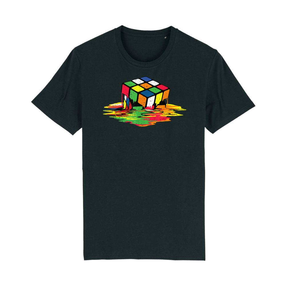 Melting Puzzle Cube Retro Speed Cubing 80's Vintage Toy T-Shirt
