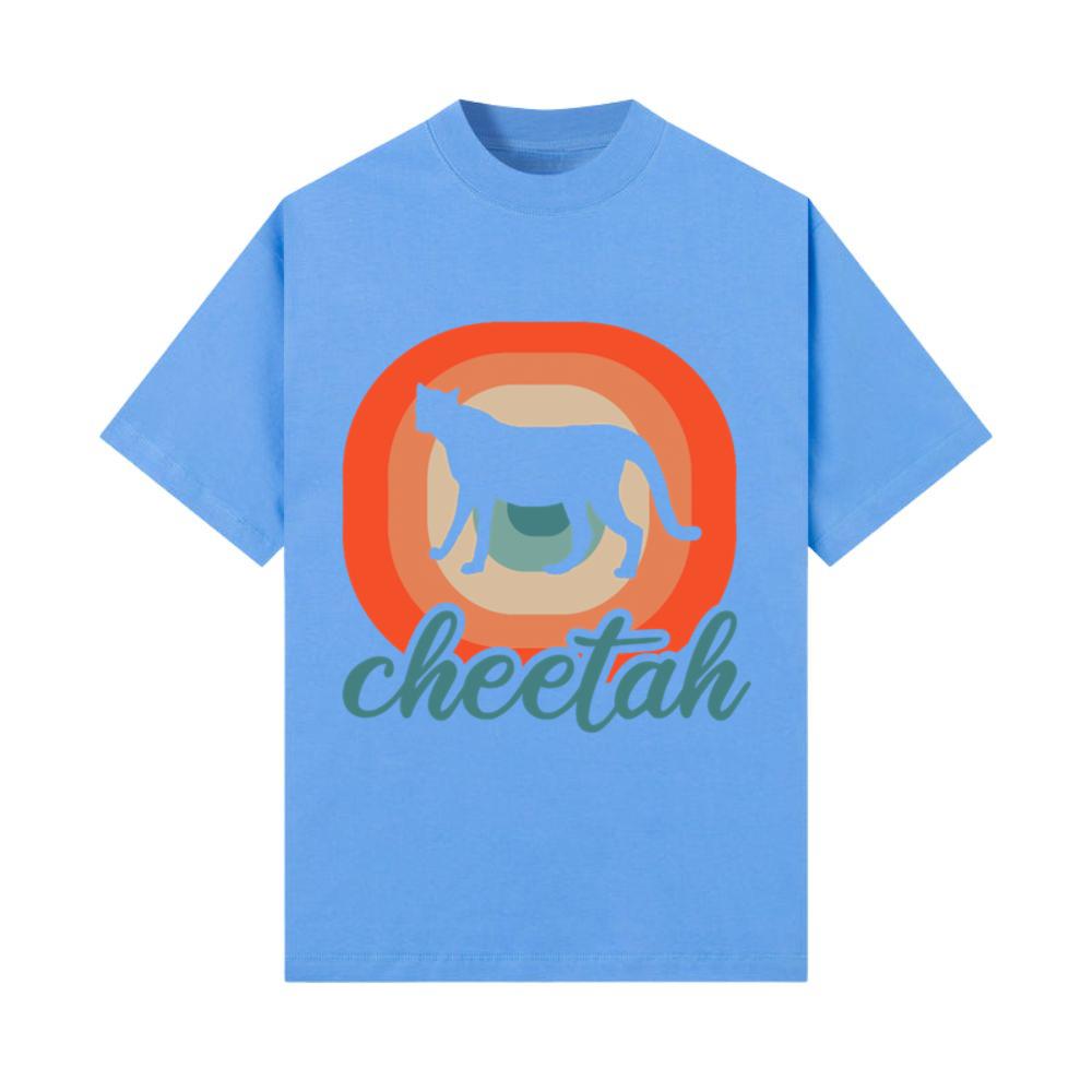 Men Cheetah Fast Big Cat Animal Fan T-Shirt