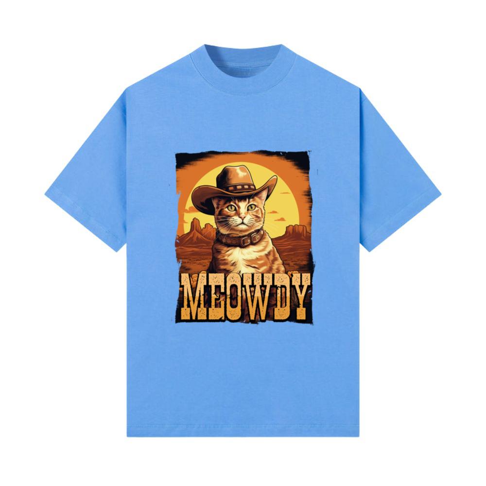 Meowdy Classic Cowboy Western Feline Animal Cute T-Shirt