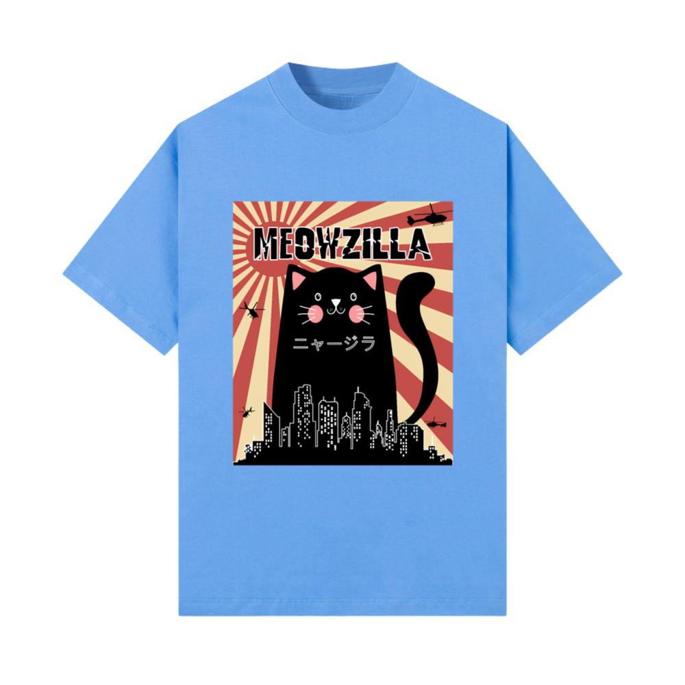 Meowzilla Cat Kitten Japanese Anime Sunset_1 T-Shirt