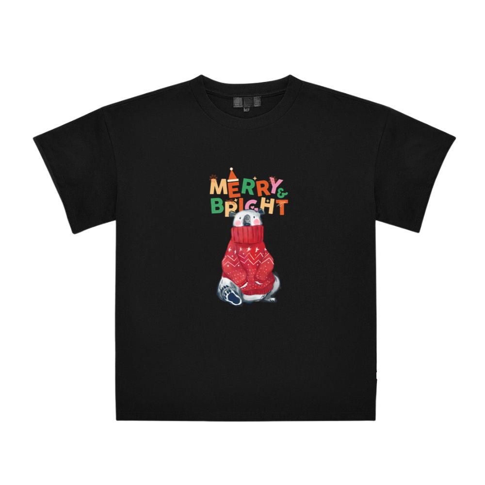 Merry And Bright For Bear Chistmas Cute Holiday Top T-Shirts