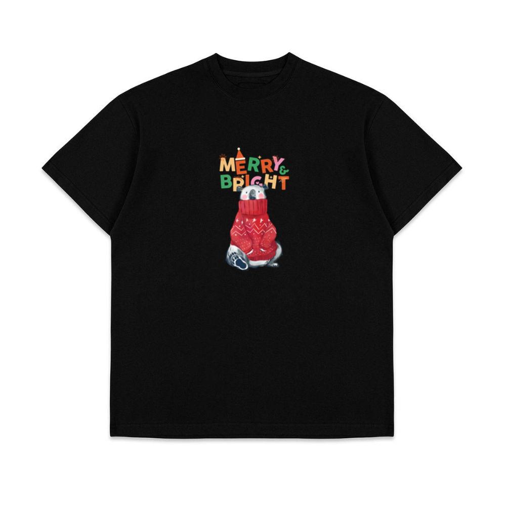 Merry And Bright For Bear Chistmas Cute Holiday Top T-Shirts