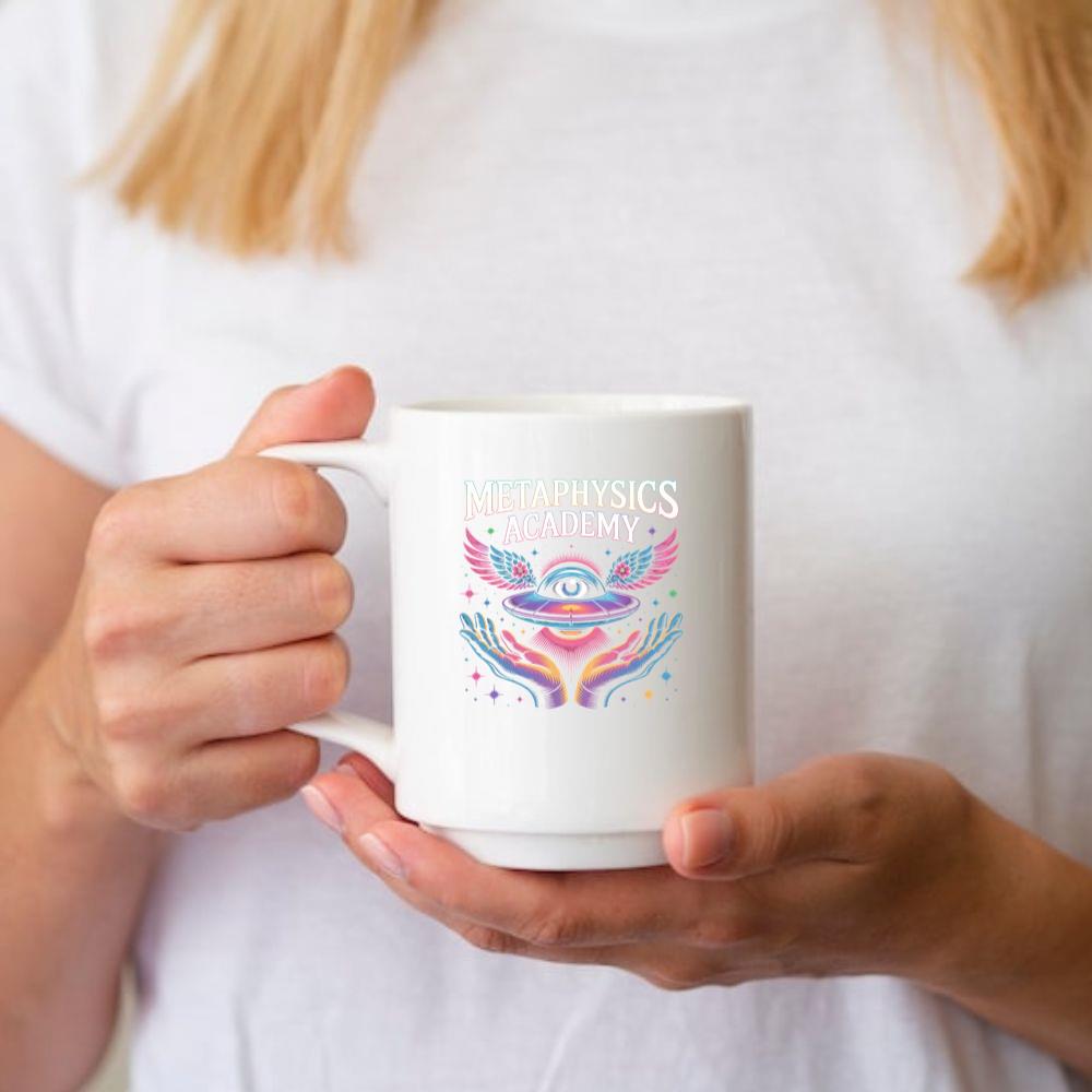 Metaphysics Academy All Seeing Eye Retro Graphic Mug