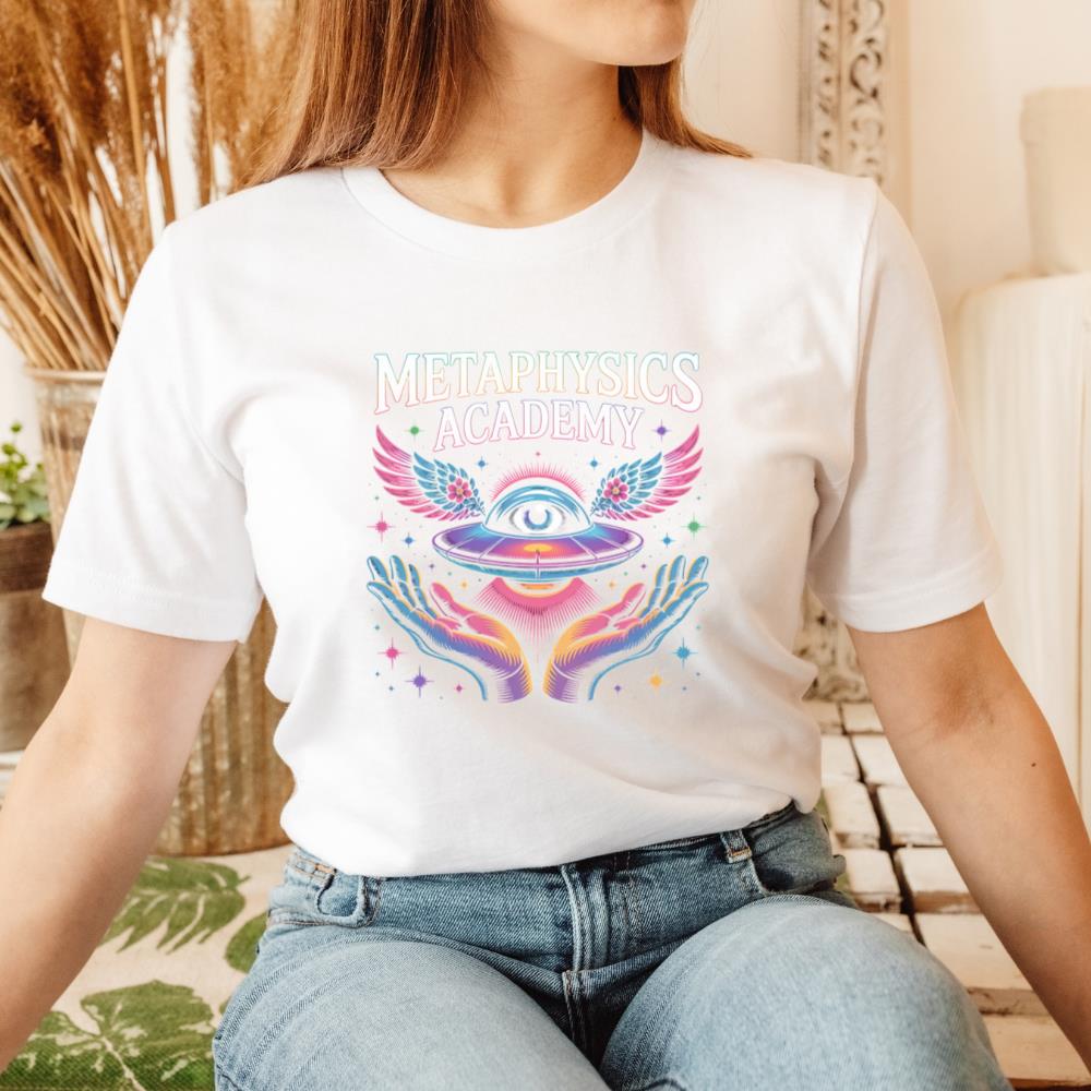 Metaphysics Academy All Seeing Eye Retro Graphic T-Shirt