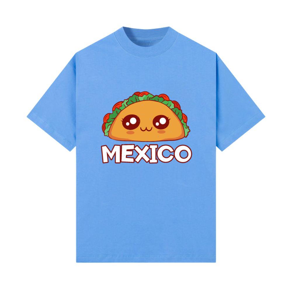 Mexico Cute Kawaii Face Anime Taco T-Shirt