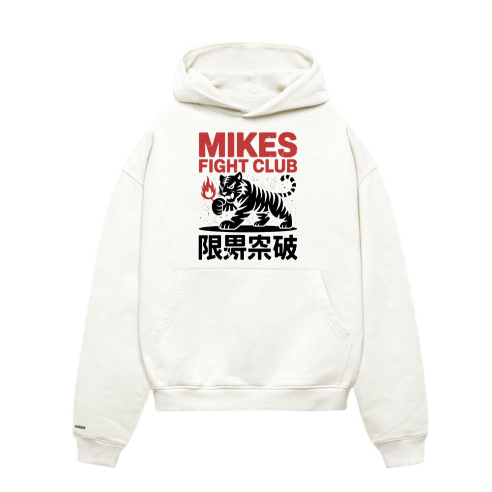 Mikes Fight Club Tiger Retro Martial Arts Design Hoodie