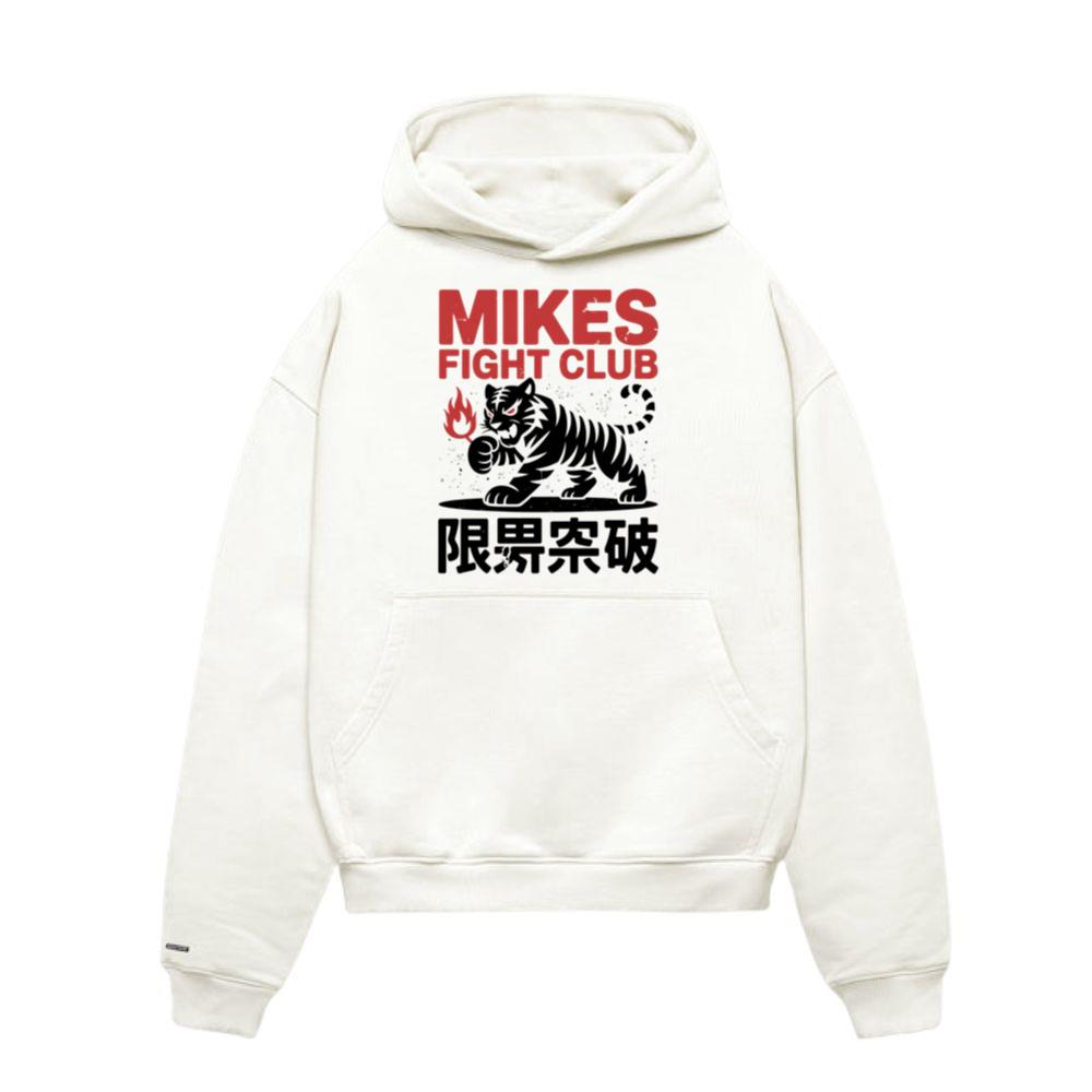 Mikes Fight Club Tiger Retro Martial Arts Design Hoodies
