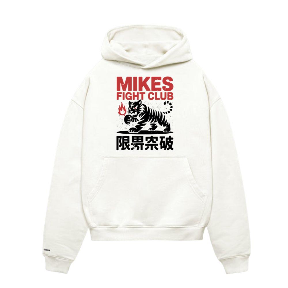 Mikes Fight Club Tiger Retro Martial Arts Design Hoodies