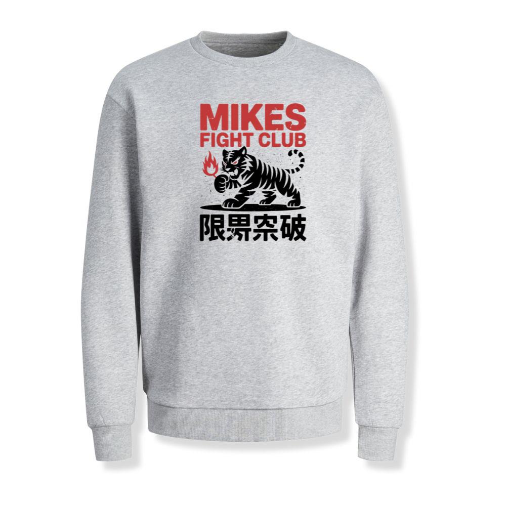 Mikes Fight Club Tiger Retro Martial Arts Design Sweatshirt