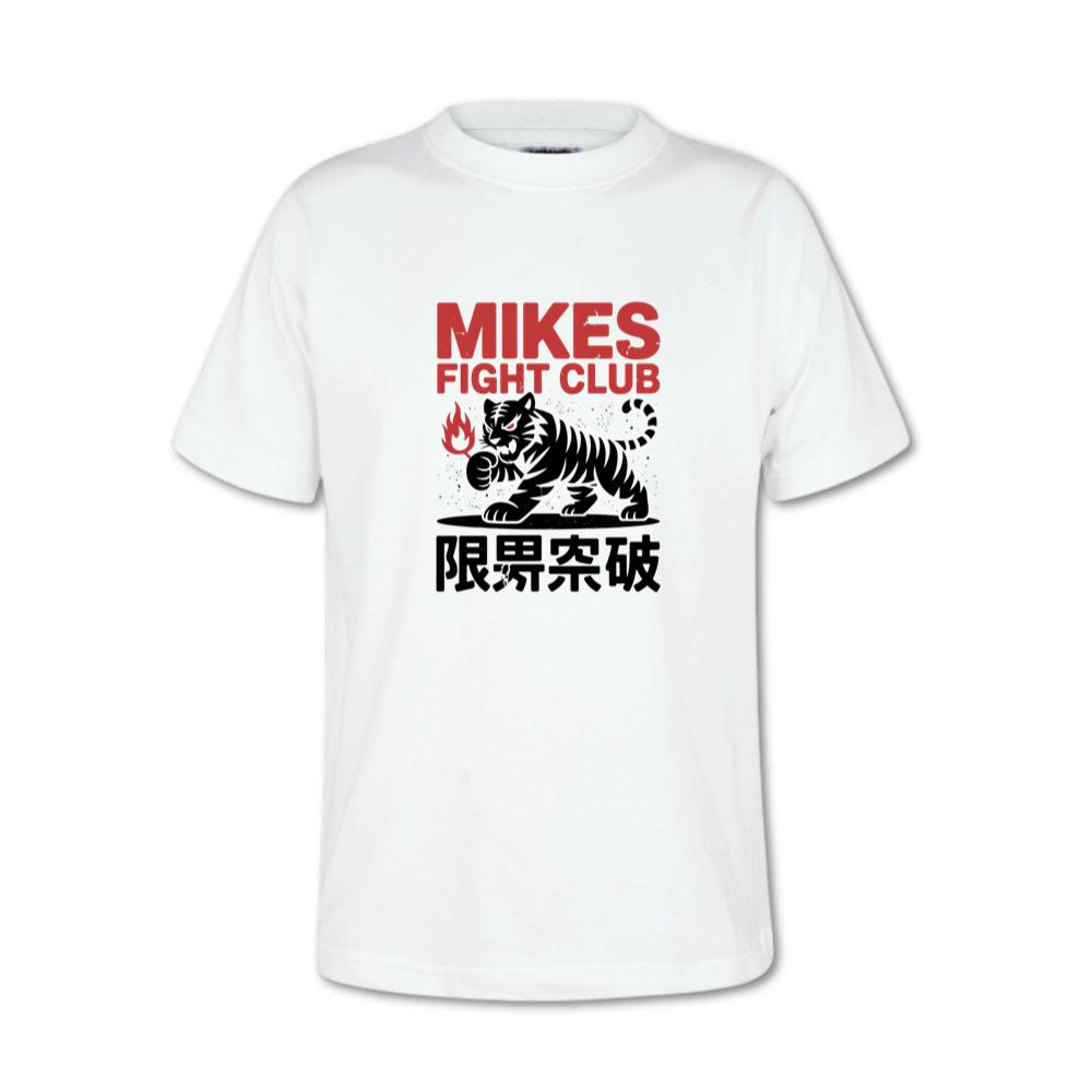 Mikes Fight Club Tiger Retro Martial Arts Design T-Shirt
