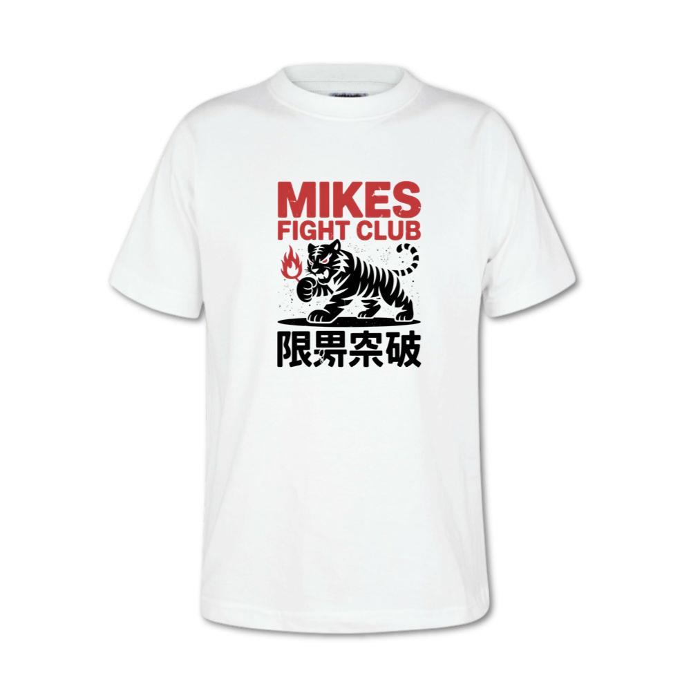 Mikes Fight Club Tiger Retro Martial Arts Design T-Shirt