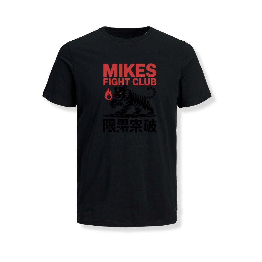 Mikes Fight Club Tiger Retro Martial Arts Design T-Shirt