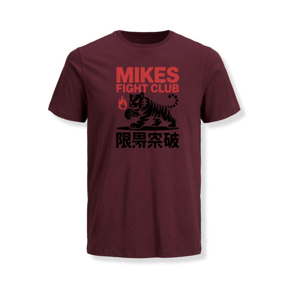Mikes Fight Club Tiger Retro Martial Arts Design T-Shirt - Image 3