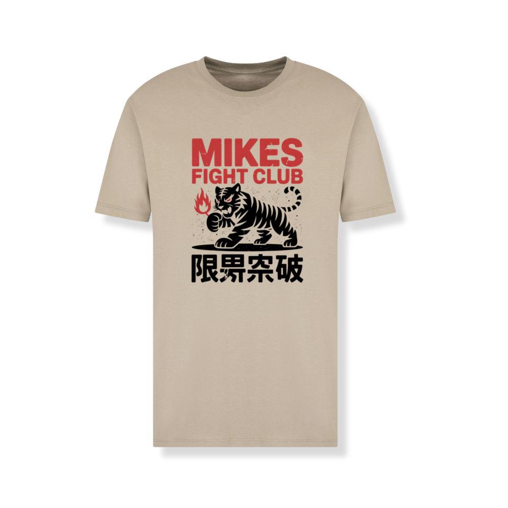 Mikes Fight Club Tiger Retro Martial Arts Design T-Shirt