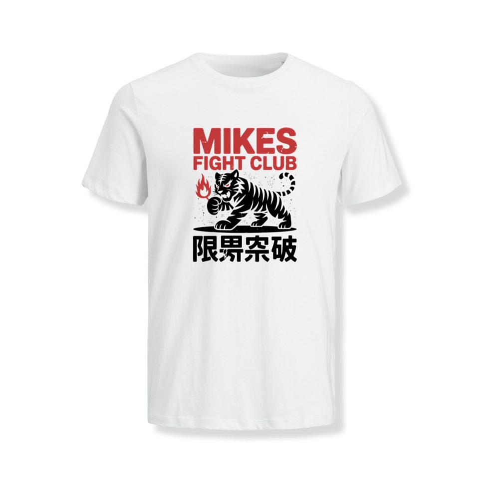 Mikes Fight Club Tiger Retro Martial Arts Design T-Shirt