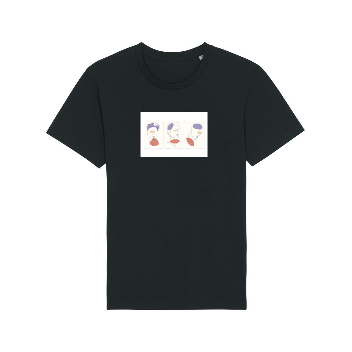 Minimalist Male Face Triptych T-Shirts