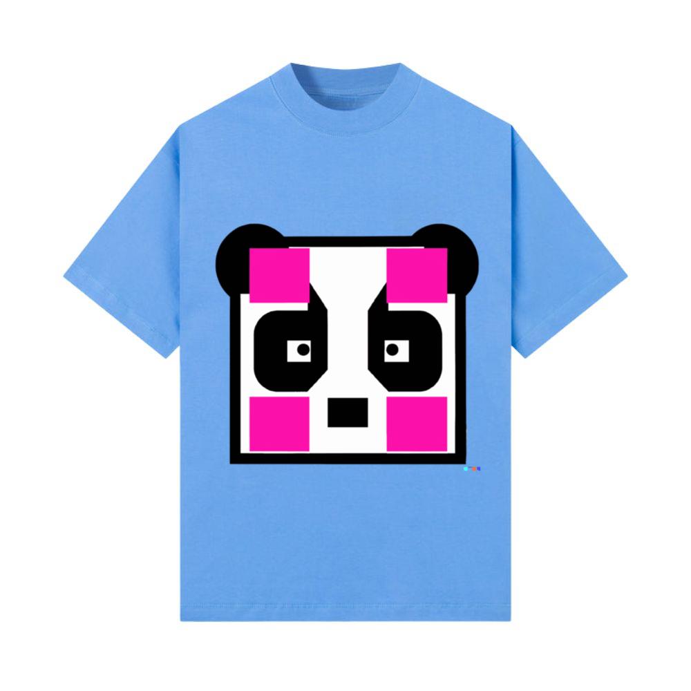 Minimalist Panda Modern Animal Design T-Shirt