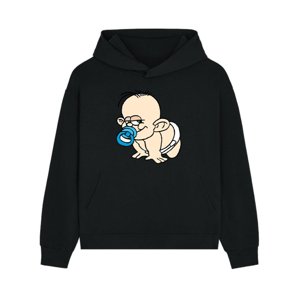 Mischievous Baby With Pacifier Hoodie