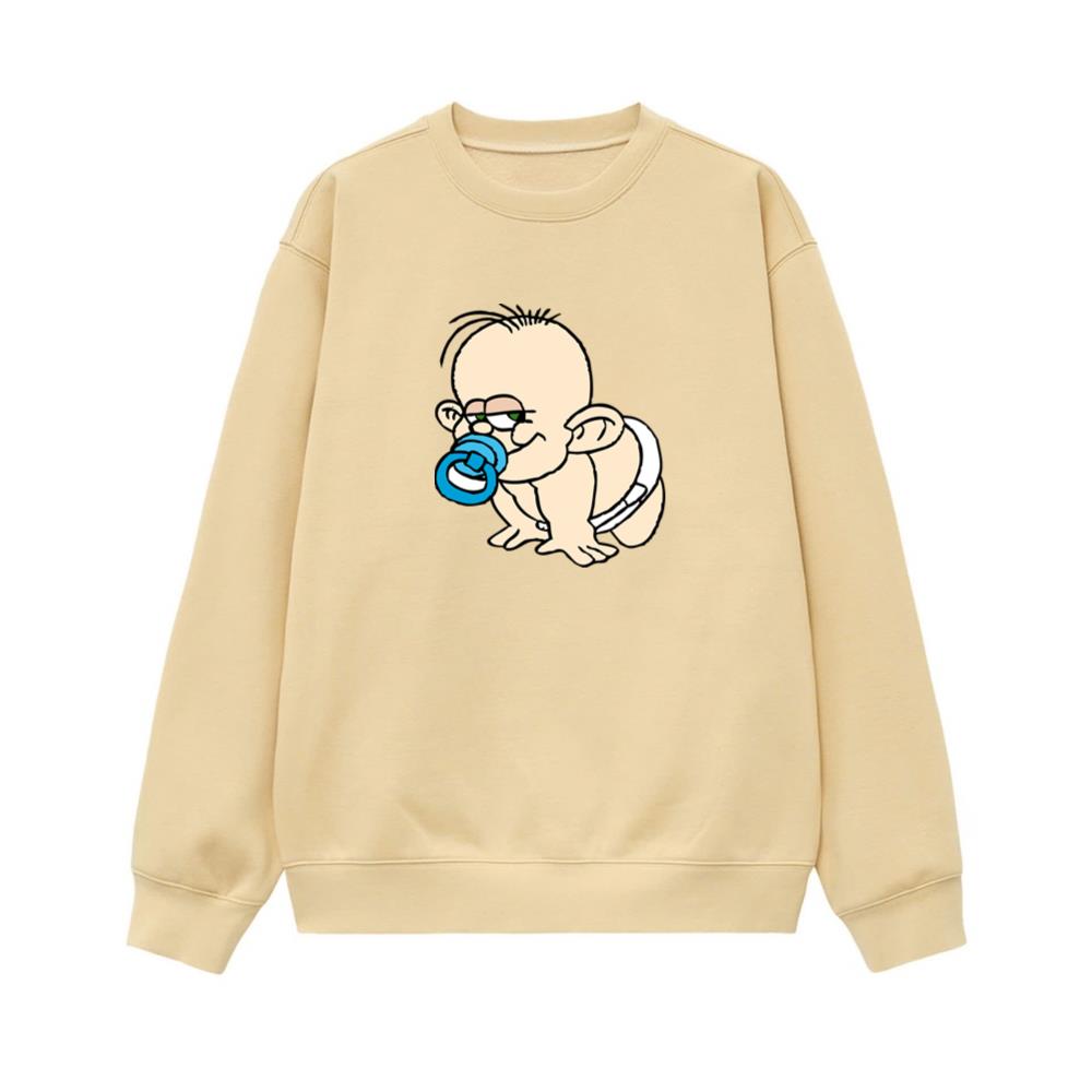 Mischievous Baby With Pacifier Sweatshirt