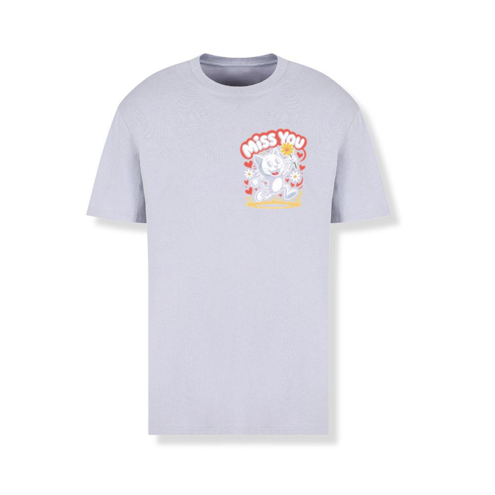 Miss You Skeleton Cat Retro Cute Graphic T-Shirts - Image 2