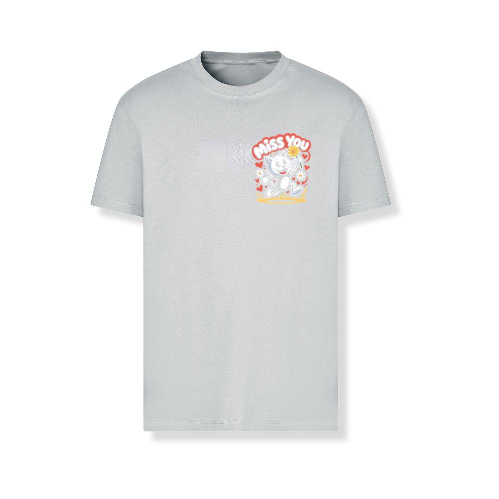 Miss You Skeleton Cat Retro Cute Graphic T-Shirts - Image 3