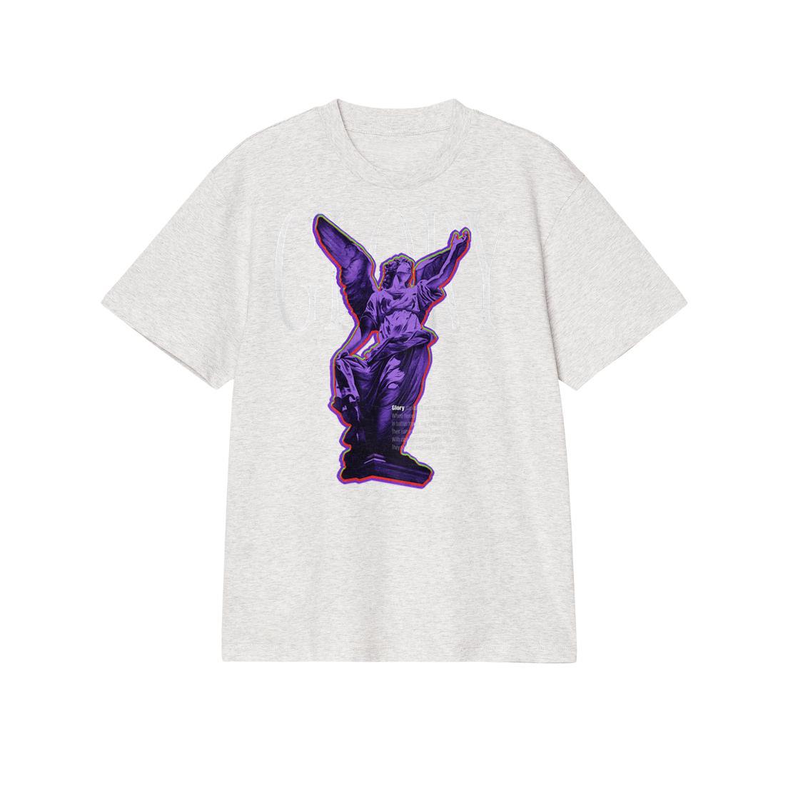 Modern hip hop vintage Angel urban back print streetwear T-Shirt, Small (1)