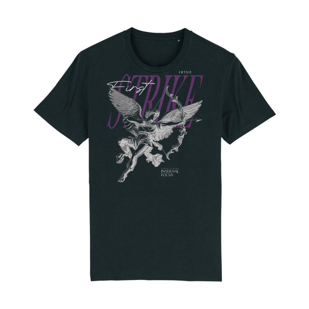 Modern hip hop vintage Angel urban back print streetwear T-Shirt, Small