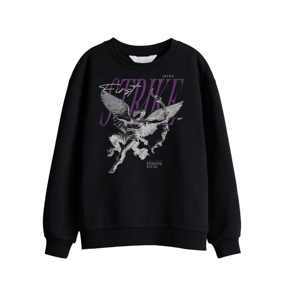 Modern hip hop vintage Angel urban back print streetwear T-Shirt, Small Sweatshirt