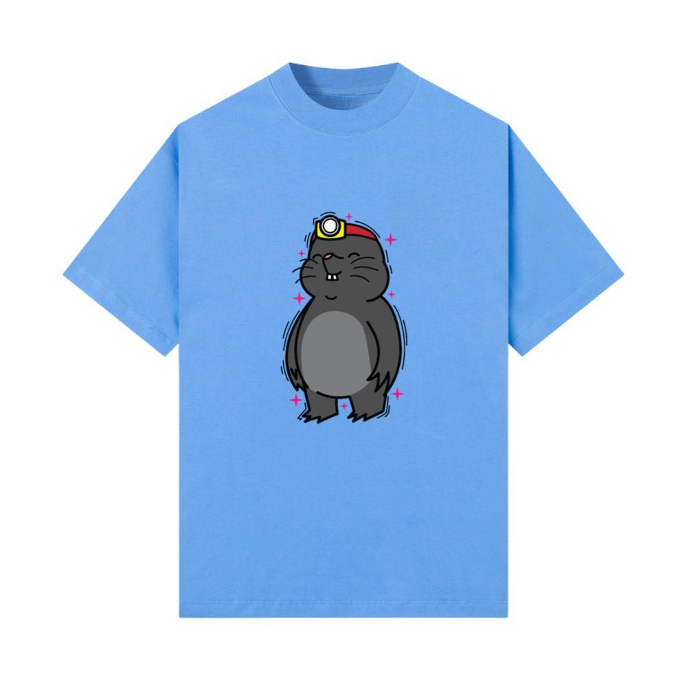Mole with Head Lamp Animal Mound T-Shirt