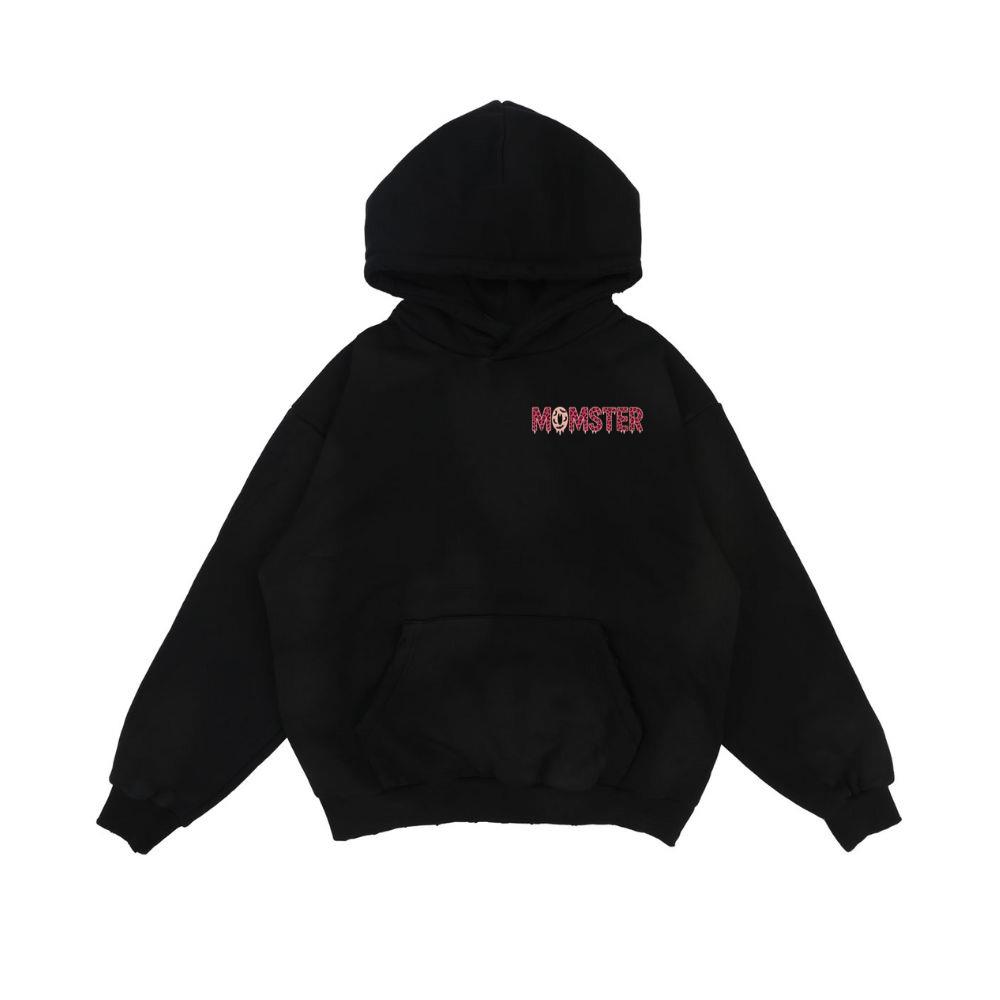 Momster Funny Halloween Retro Cartoon Design Hoodie