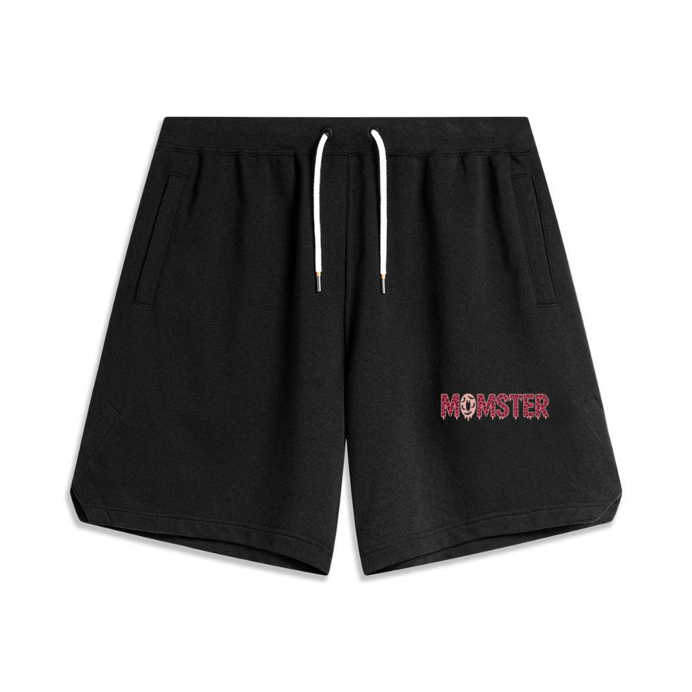 Momster Funny Halloween Retro Cartoon Design Men's Basketball Shorts