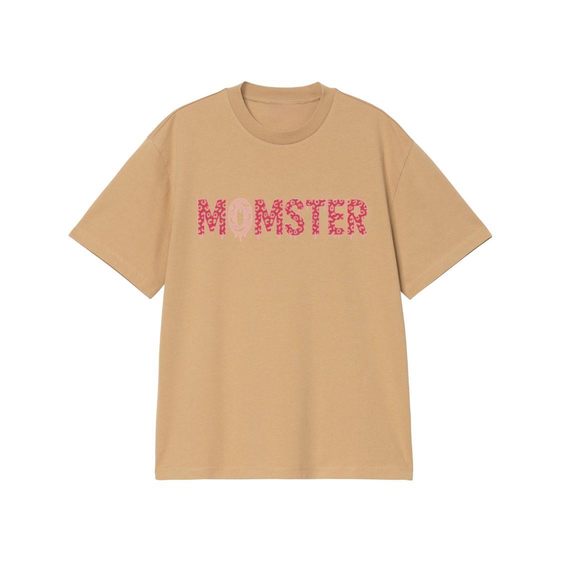 Momster Funny Halloween Retro Cartoon Design T-Shirt - Image 3