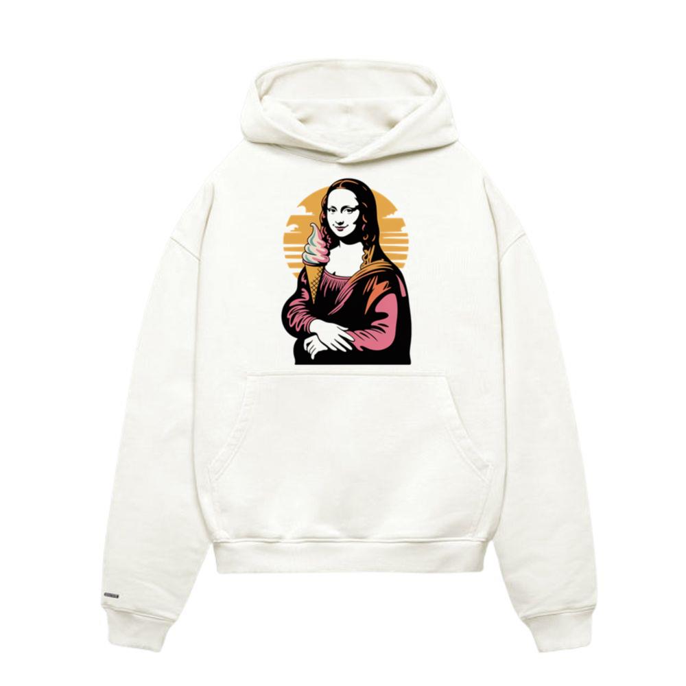 Mona Licked A Funny Mona Lisa Ice Cream Parody Hoodies