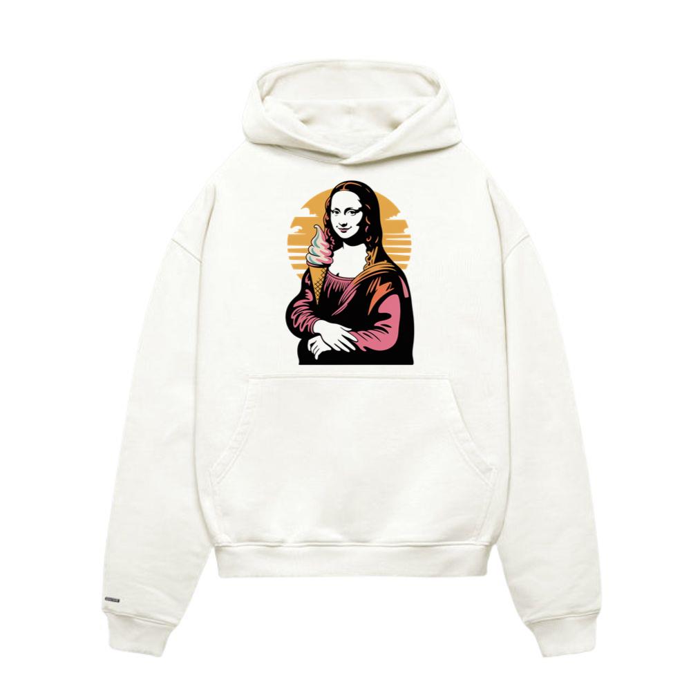 Mona Licked A Funny Mona Lisa Ice Cream Parody Hoodies