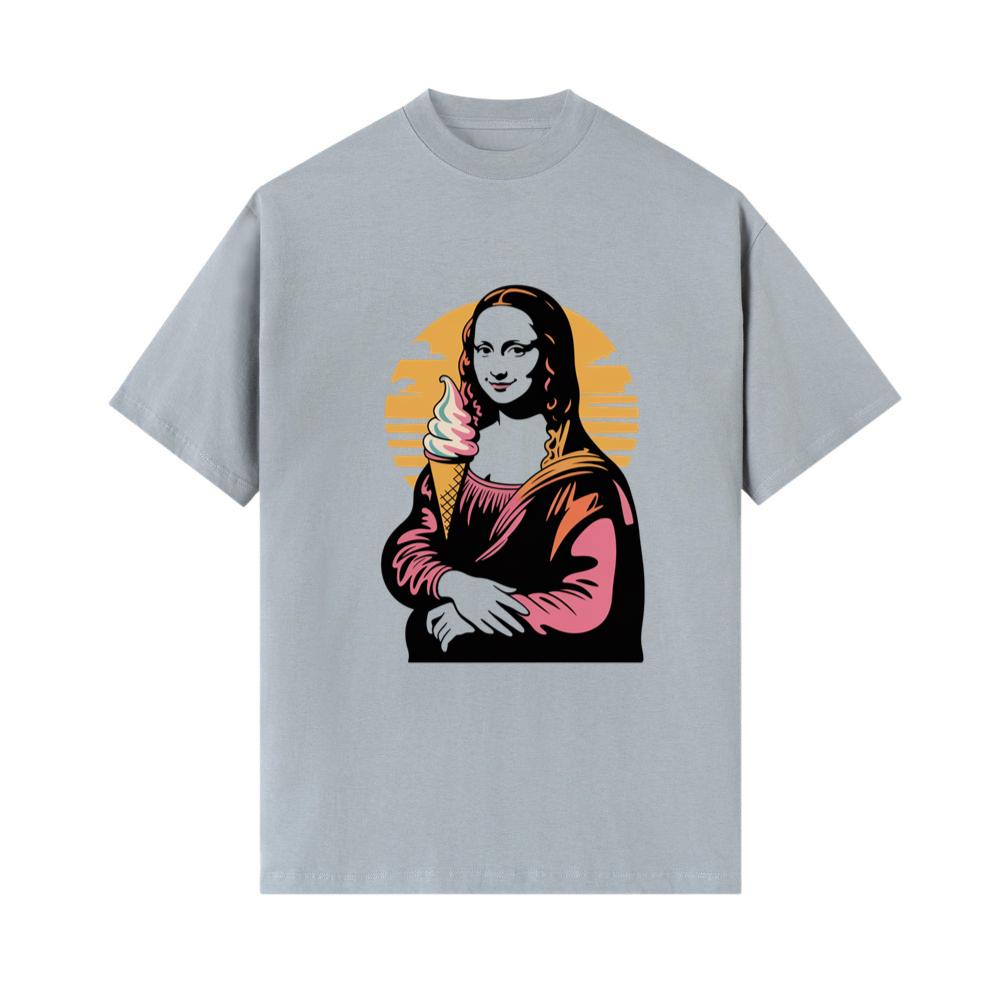Mona Licked A Funny Mona Lisa Ice Cream Parody T-Shirt