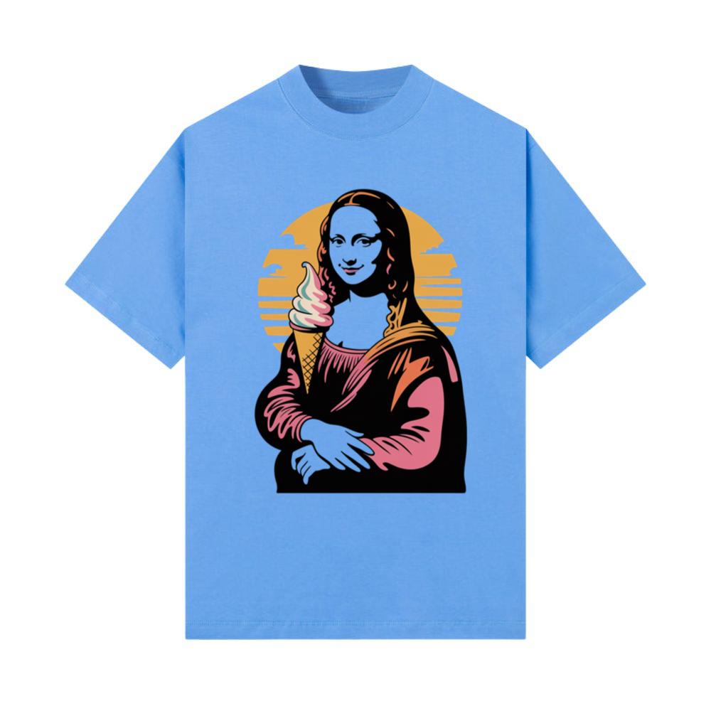 Mona Licked A Funny Mona Lisa Ice Cream Parody T-Shirt