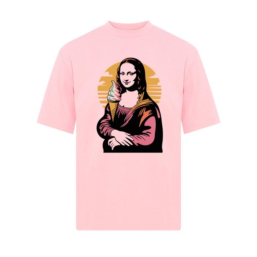 Mona Licked A Funny Mona Lisa Ice Cream Parody T-Shirt