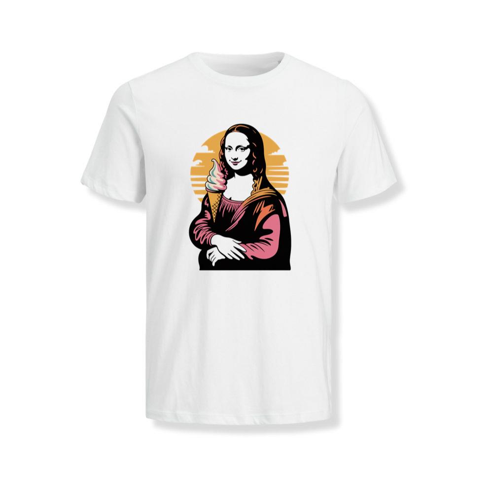 Mona Licked A Funny Mona Lisa Ice Cream Parody T-Shirts