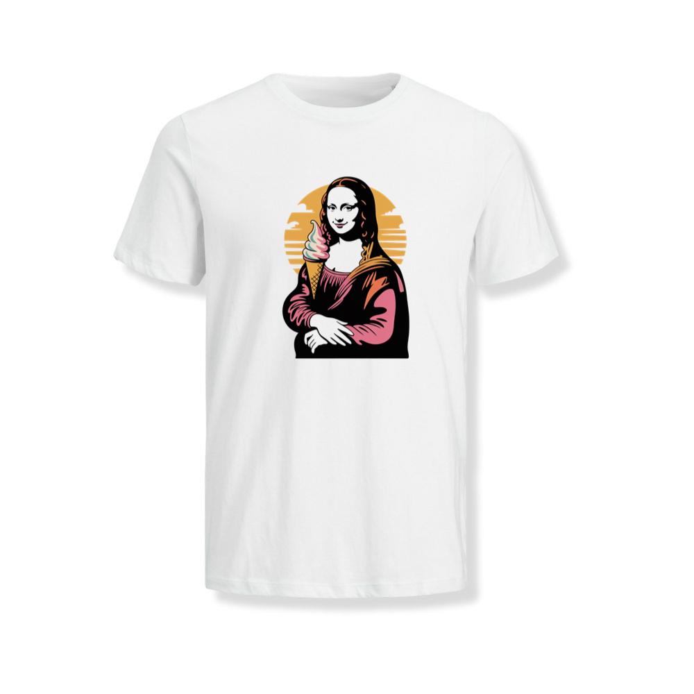 Mona Licked A Funny Mona Lisa Ice Cream Parody T-Shirts