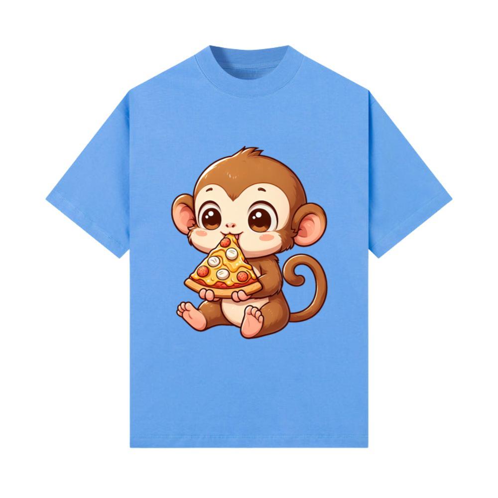 Monkey bicycle funny cyclist animals adventure T-Shirt