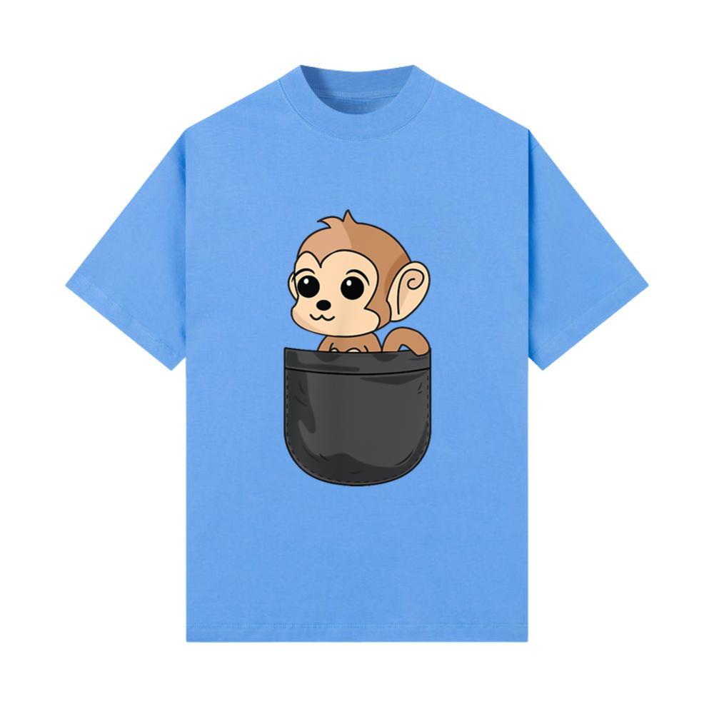Monkey In Pocket Funny Animal Lover Gift T-Shirt T-Shirt