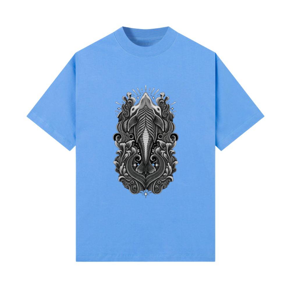Monochrome Fashion Art_ Endangered Aquatic Animals T-Shirt