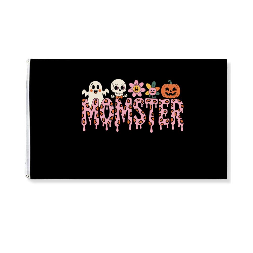 Monster Halloween Skull Pumpkin Graphic Flat