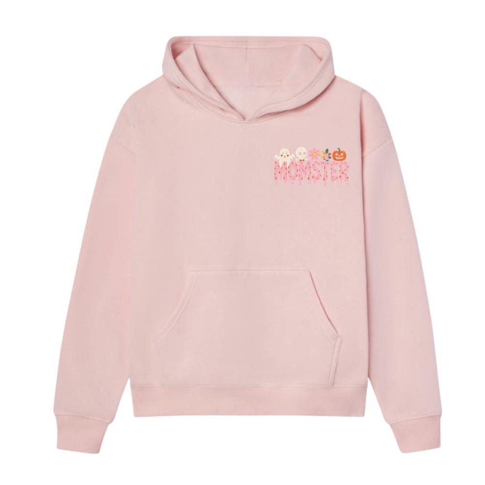 Monster Halloween Skull Pumpkin Graphic Hoodie