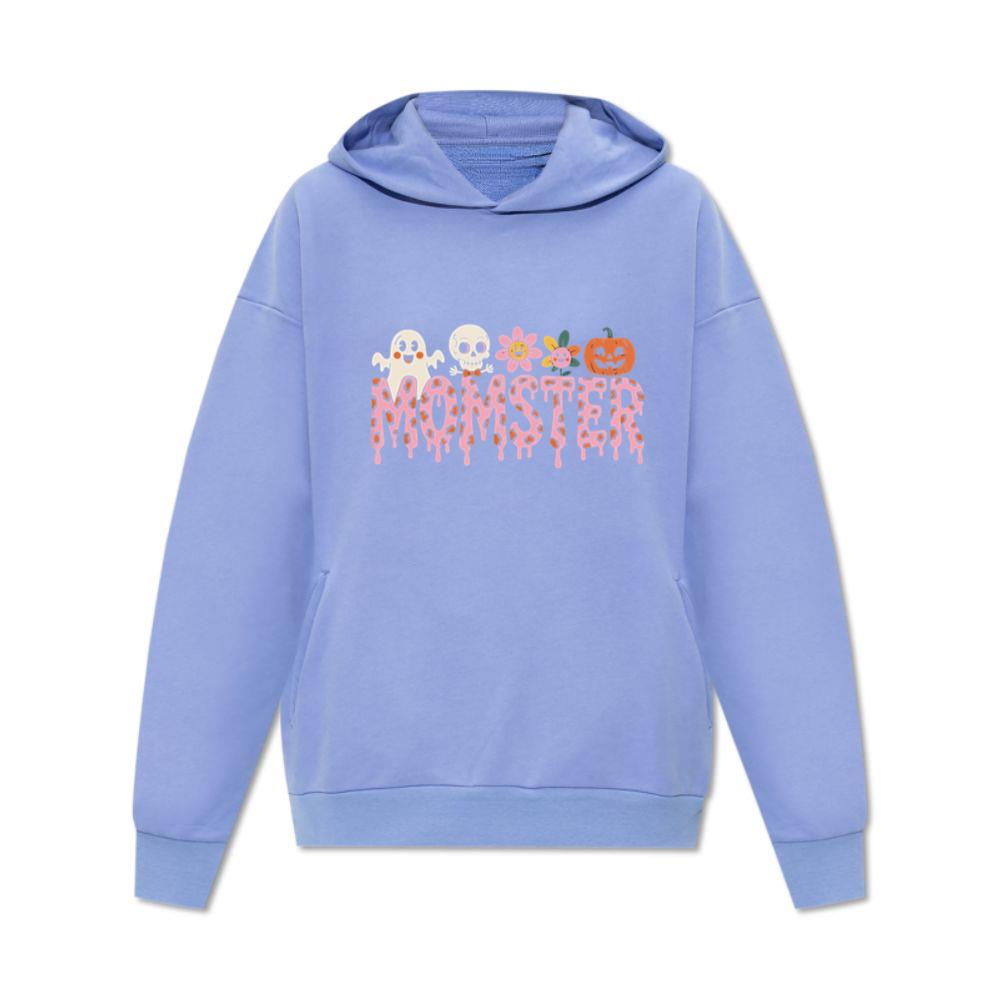 Monster Halloween Skull Pumpkin Graphic Hoodie
